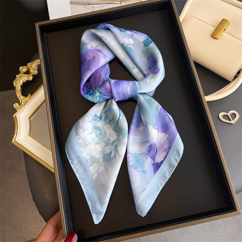 Ascot Neck Scarf - 2026 Новый шелковый квадратный шарф с