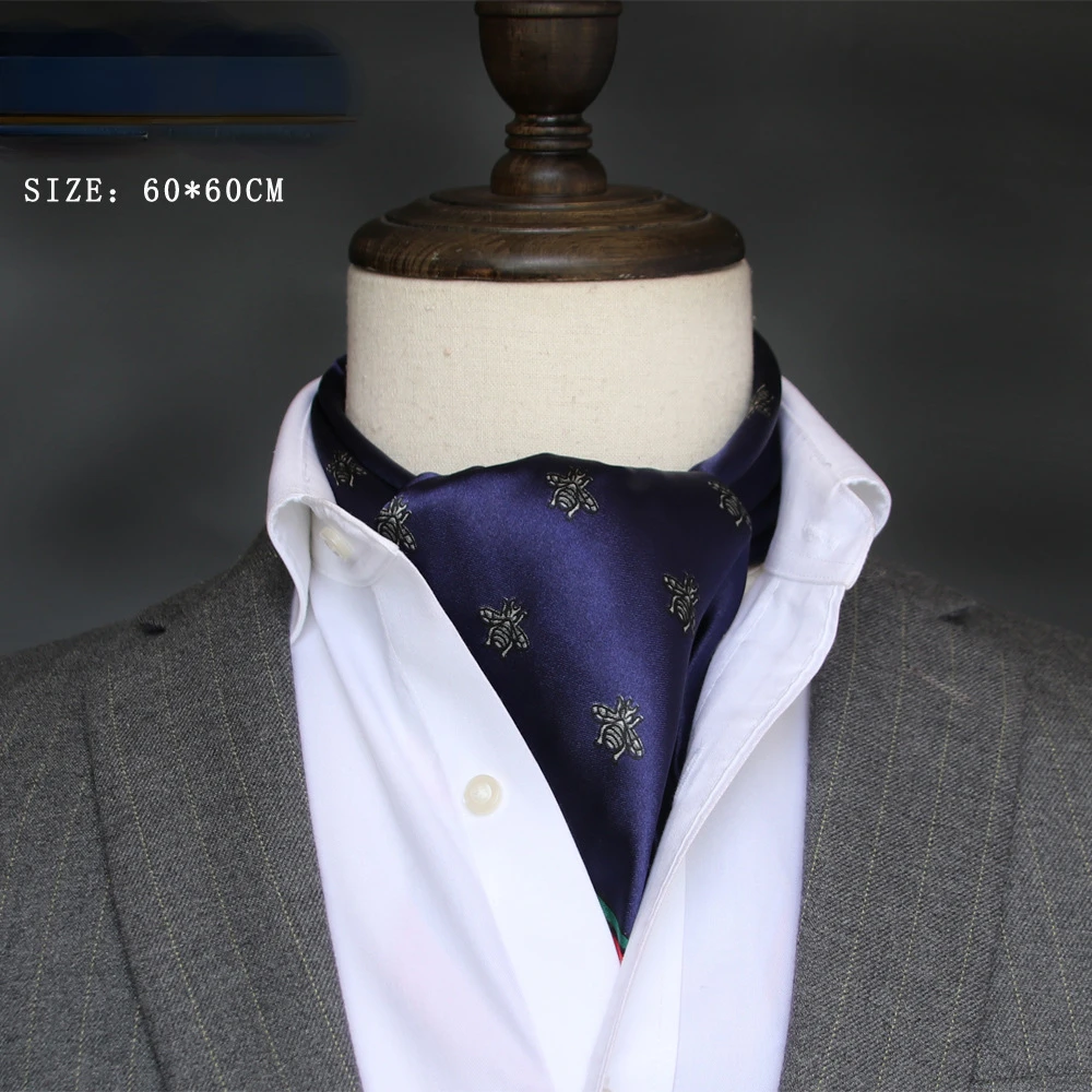 Bandana Cotton - Мужской шелковый шарф в британском стиле,