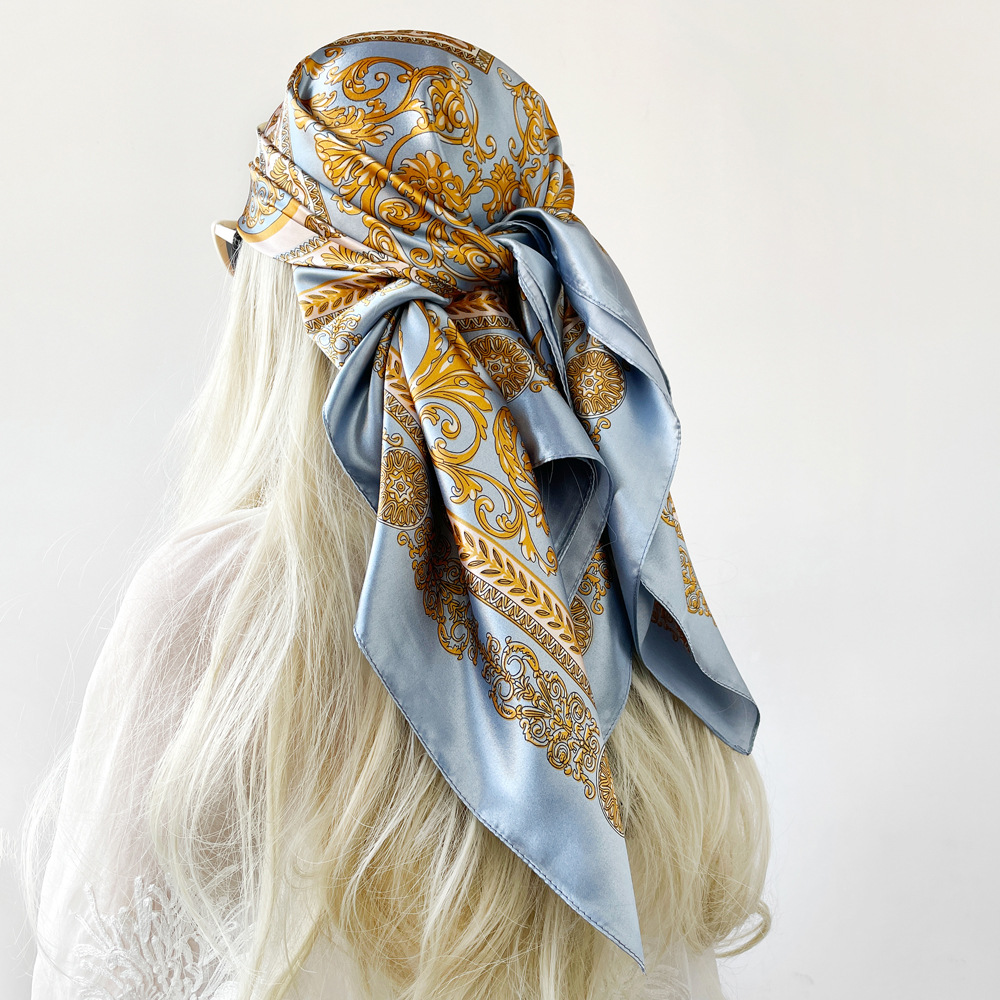 Шелковая атласная квадратная ш – обзор и цена Silk Neck Scarf