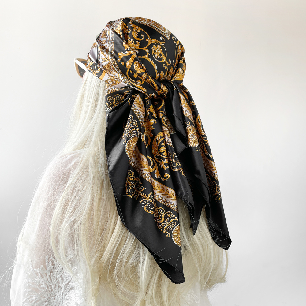 Шелковая атласная квадратная ш – обзор и цена Silk Neck Scarf