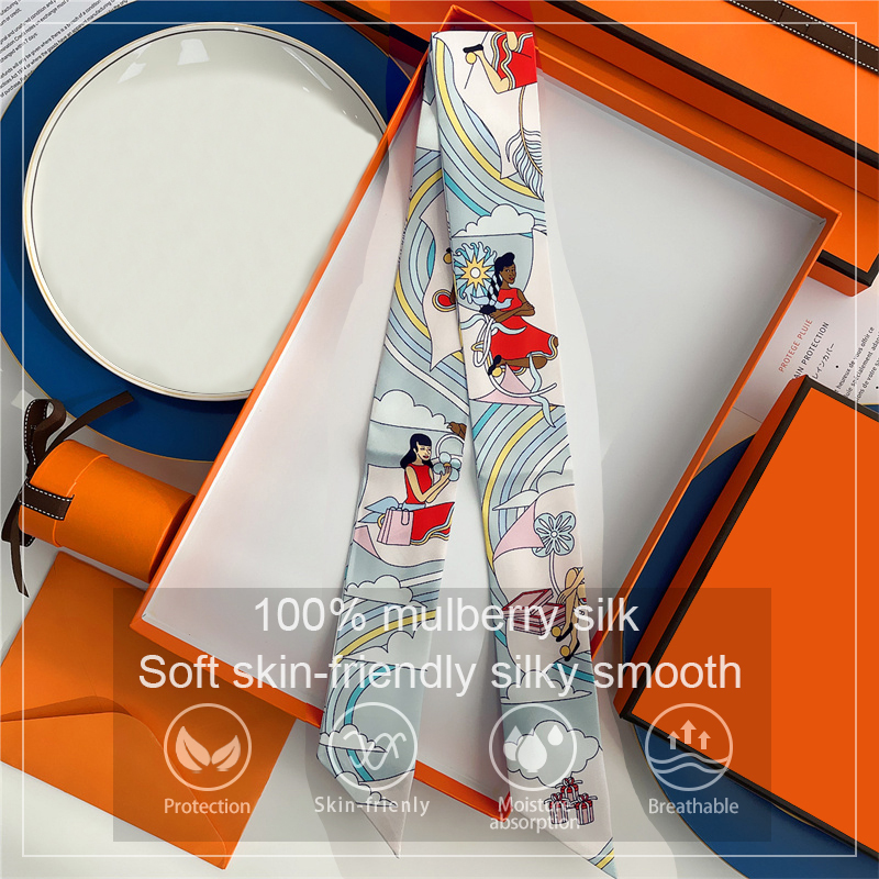 Женский шарф из 100% тутового  – обзор и цена Ascot Neck Scarf