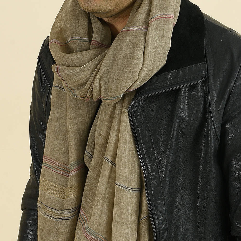 Модный мужской шарф из хлопка  – обзор и цена Ascot Neck Scarf