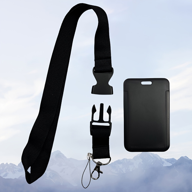 Черный шейный ремешок-держател – обзор и цена Lanyard Badge Holder