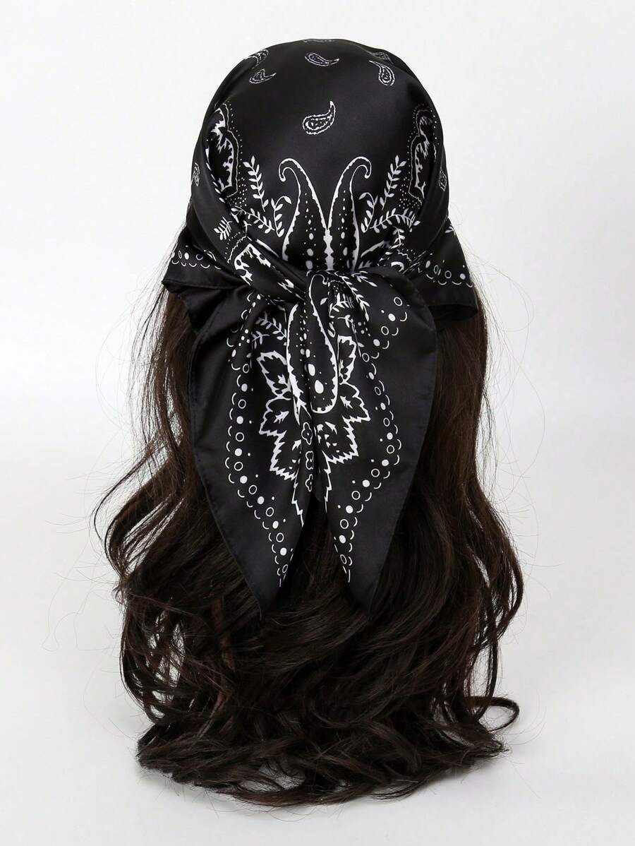 1 шт. женский шарф-бандана с п – обзор и цена Silk Neck Scarf