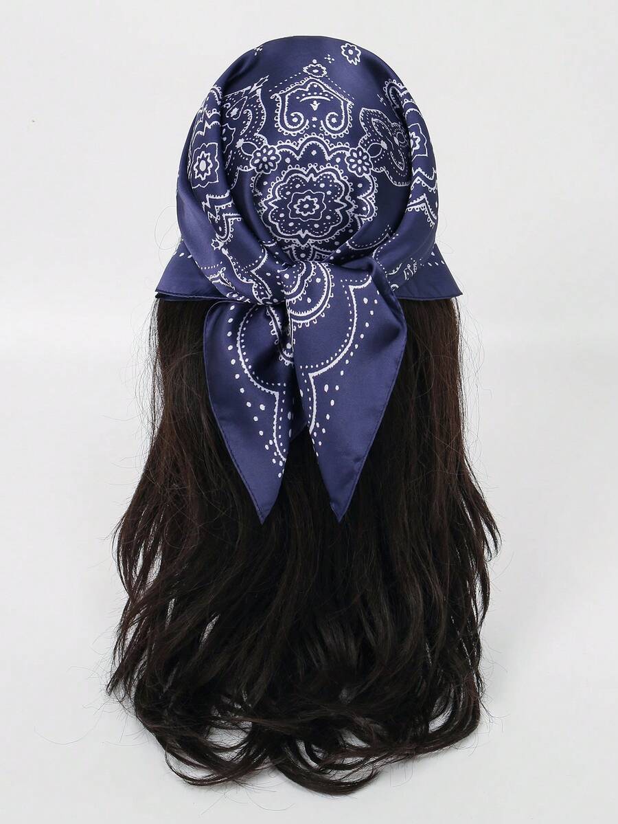 1 шт. женский шарф-бандана с п – обзор и цена Silk Neck Scarf