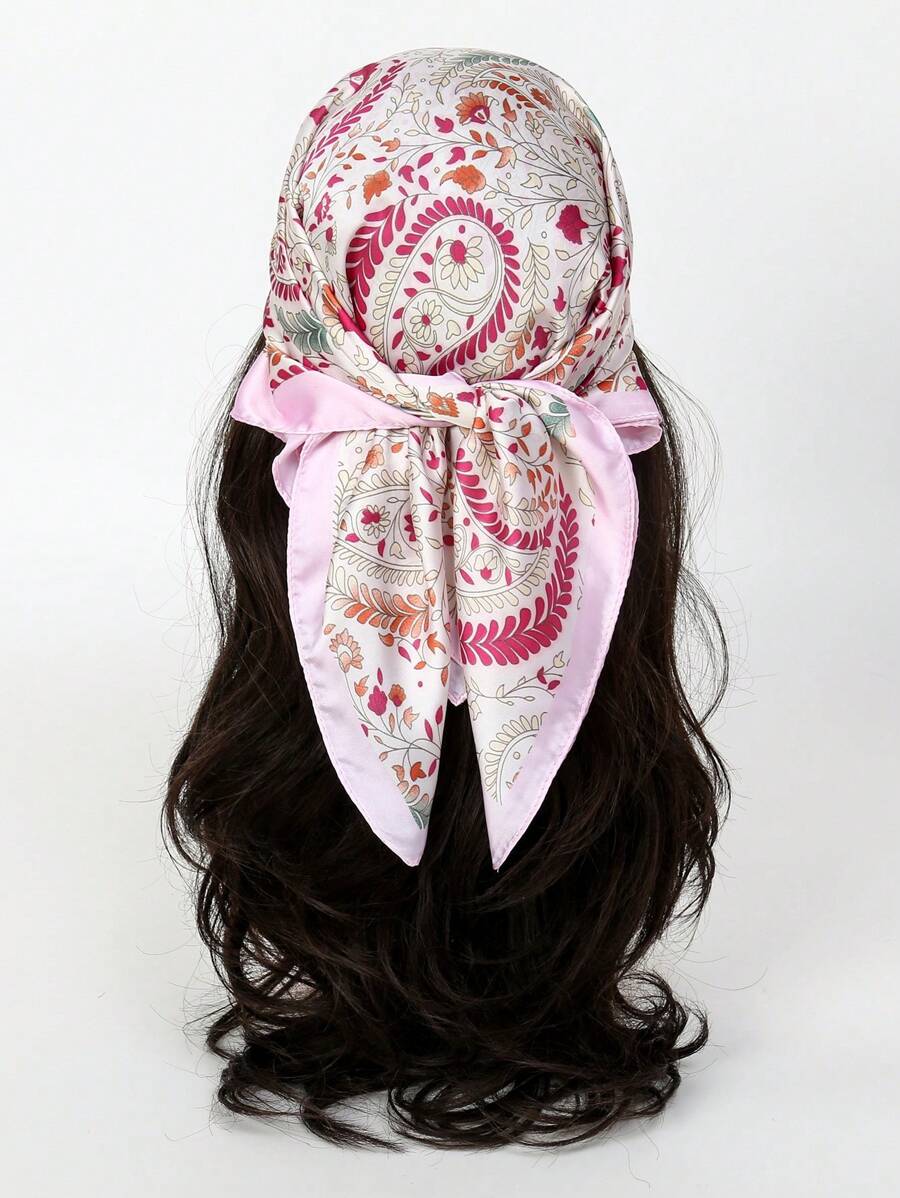 1 шт. женский шарф-бандана с п – обзор и цена Silk Neck Scarf