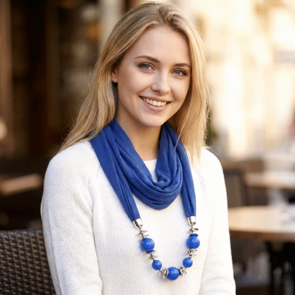 Модный шифоновый шарф-ожерелье – обзор и цена Infinity Scarf Knit
