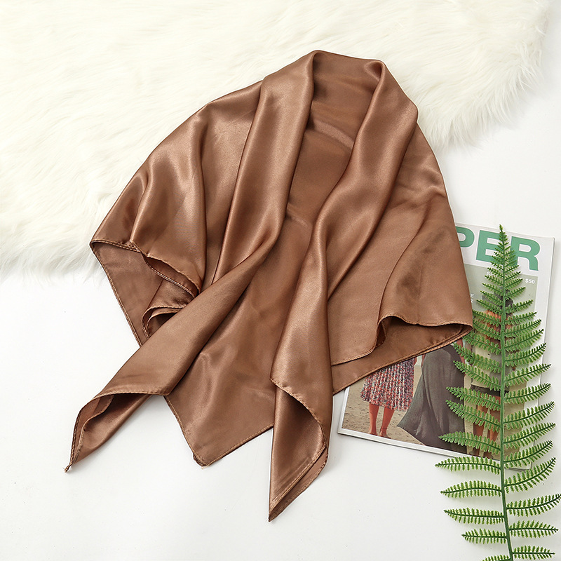 90 см однотонный шейный платок – обзор и цена Silk Neck Scarf